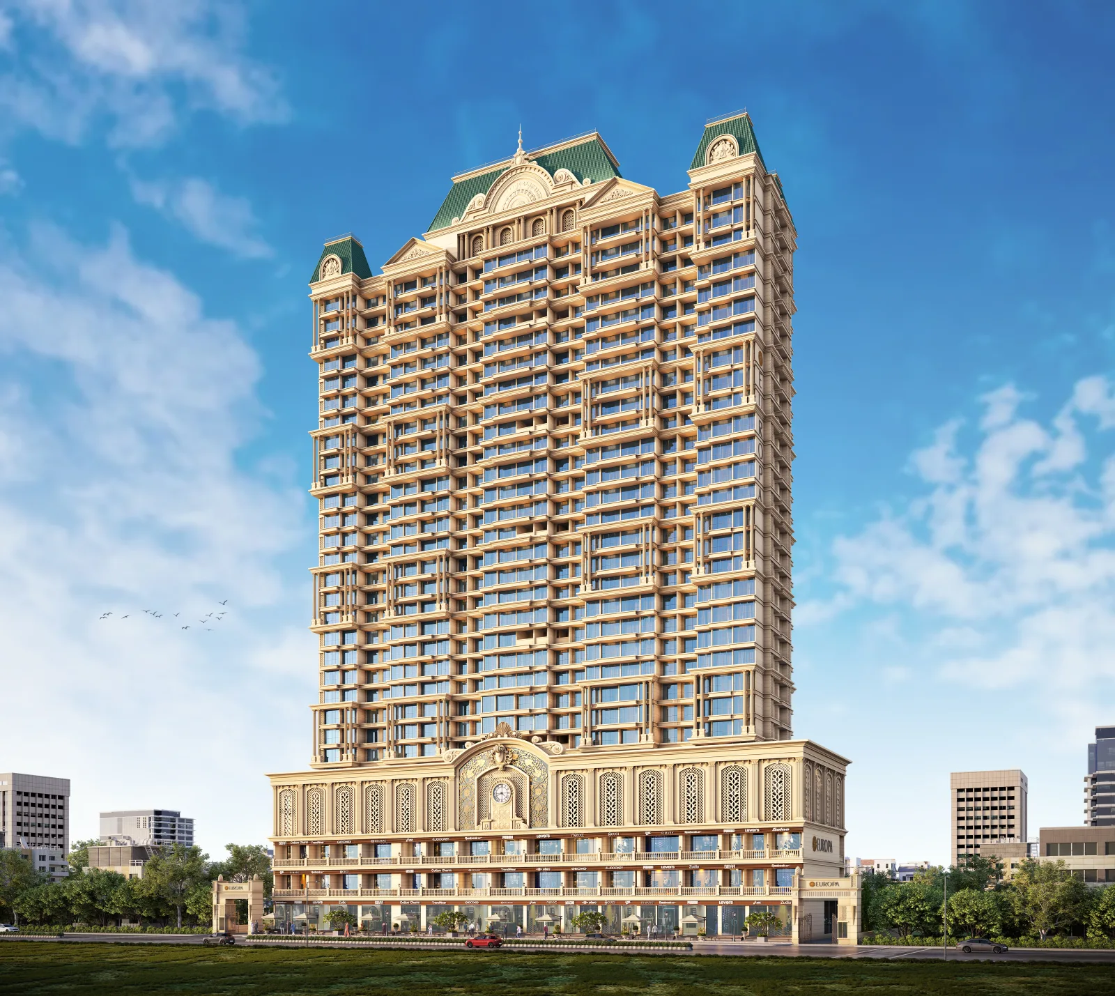 Vikas Ritz Kalyan West tower elevation in Khadakpada