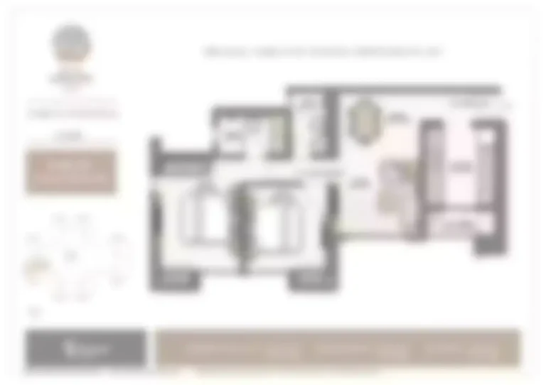 Parallel Granite Platform Modular Kitchen Layout with Stainless Steel Sink Specs in Vikas Ritz Khadakpada master flooring plan for 1, 2, 3Bhk Flats